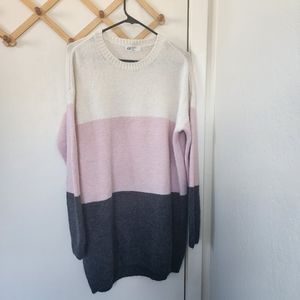 H&M size 14 y color block sweater dress Used good condition